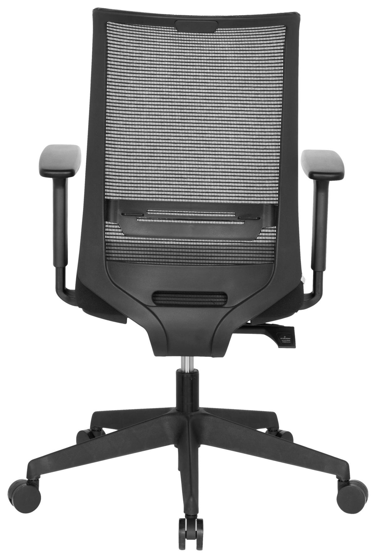 Drehstuhl Coniston Schwarz - Schwarz, MODERN, Kunststoff/Textil (65/108/54cm) - MID.YOU