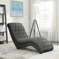 Relaxliege Sofia Grau B: 67 cm - Schwarz/Grau, Design, Textil (67/90/159cm) - P & B