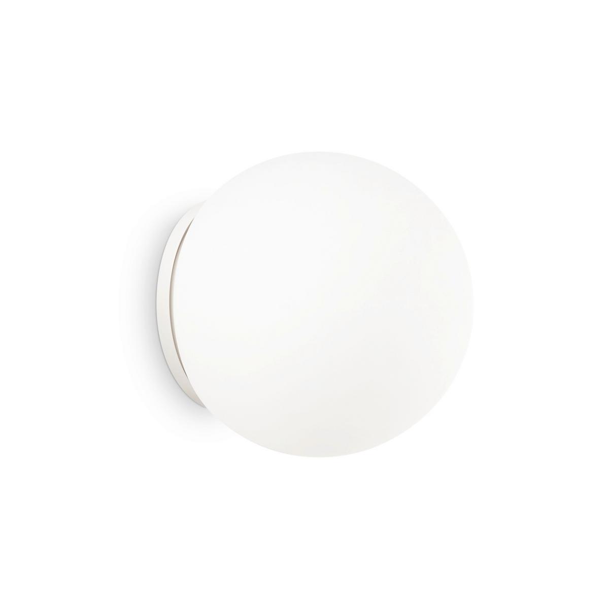 Wandleuchte Bianco Weiß D: 30 cm - Weiß, Basics, Glas (30/30cm) - Ideal Lux