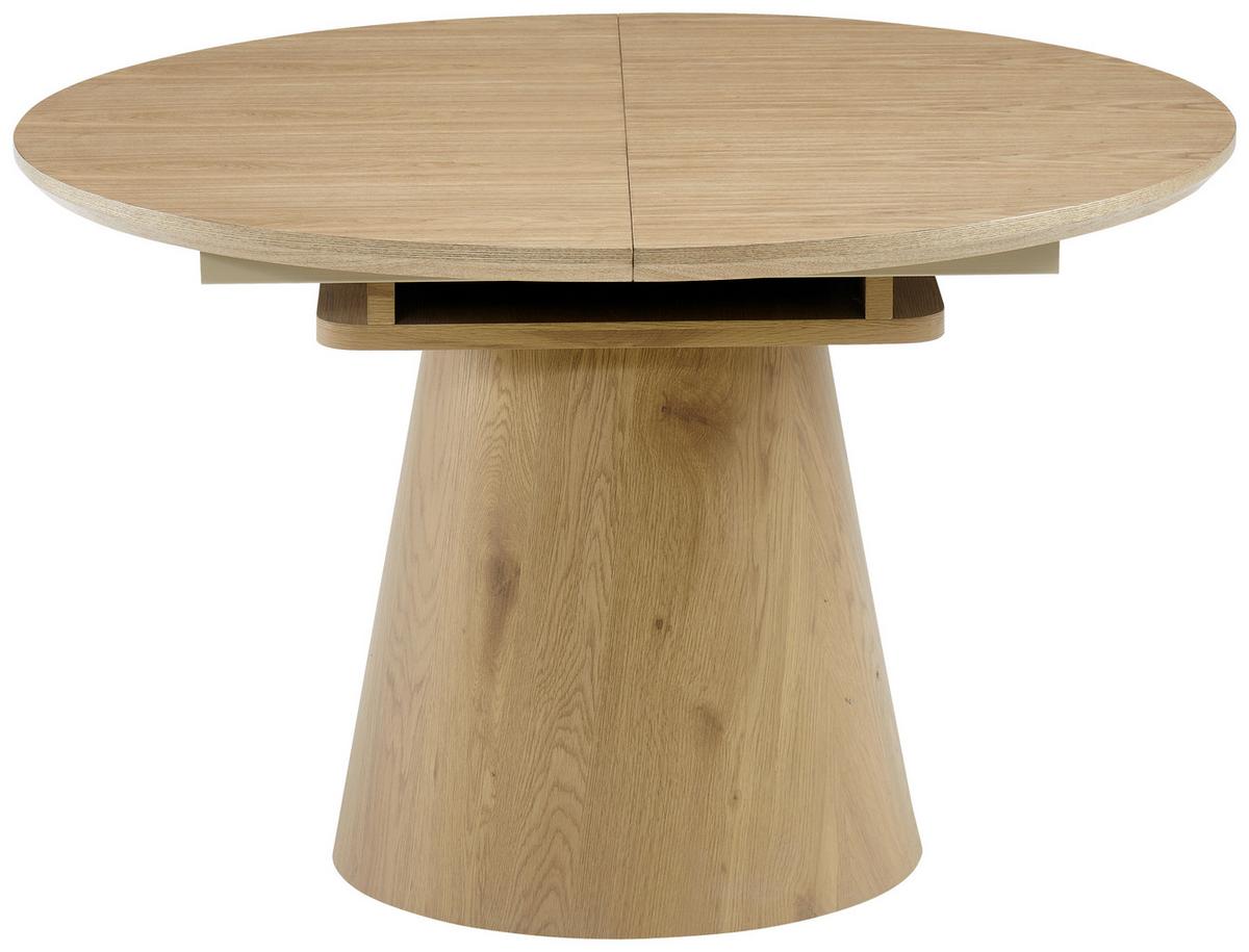 Esstisch Sundsvall Eichefarben L: 120-160 cm - Eichefarben, MODERN, Holz/Holzwerkstoff (120/160/120/76cm) - P & B