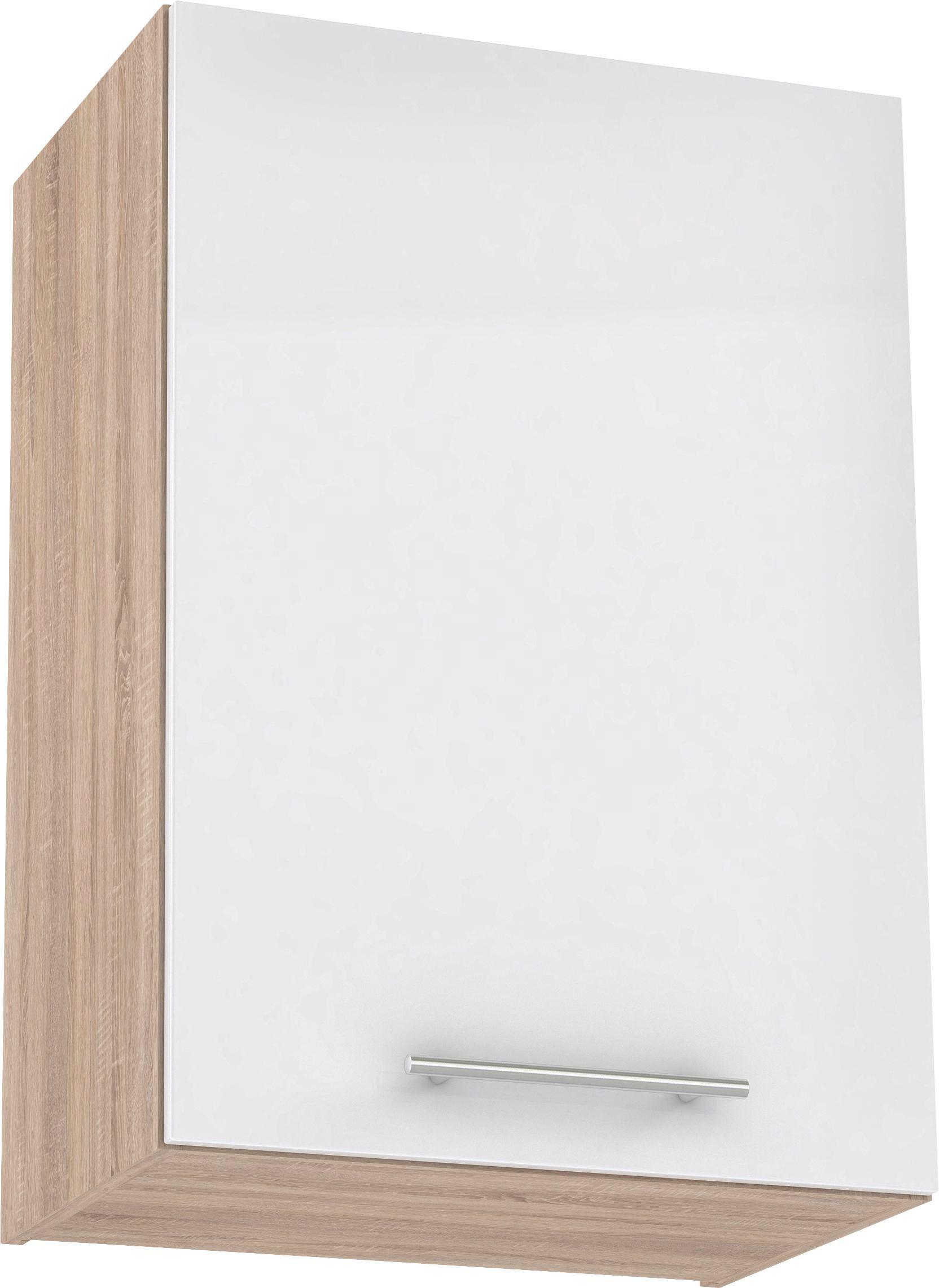 Konyha Felsőszekrény Corina - Sonoma tölgy/Fehér, Fa/Fém (50/72,4/34,6cm)