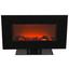 Elektrokamin 1400/1600w Schwarz 2 Heizstufen Flammeff - Schwarz, Design, Glas/Metall (84/50,9/26cm) Elektrokamin 1400/1600w Schwarz 2 Heizstufen Flammeff - Schwarz, Design, Glas/Metall (84/50,9/26cm)