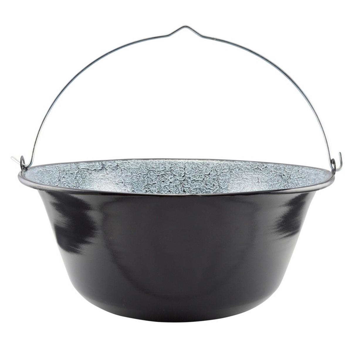 Zománcozott Gulyás Bogrács Bogrács - fekete, Basics, fém