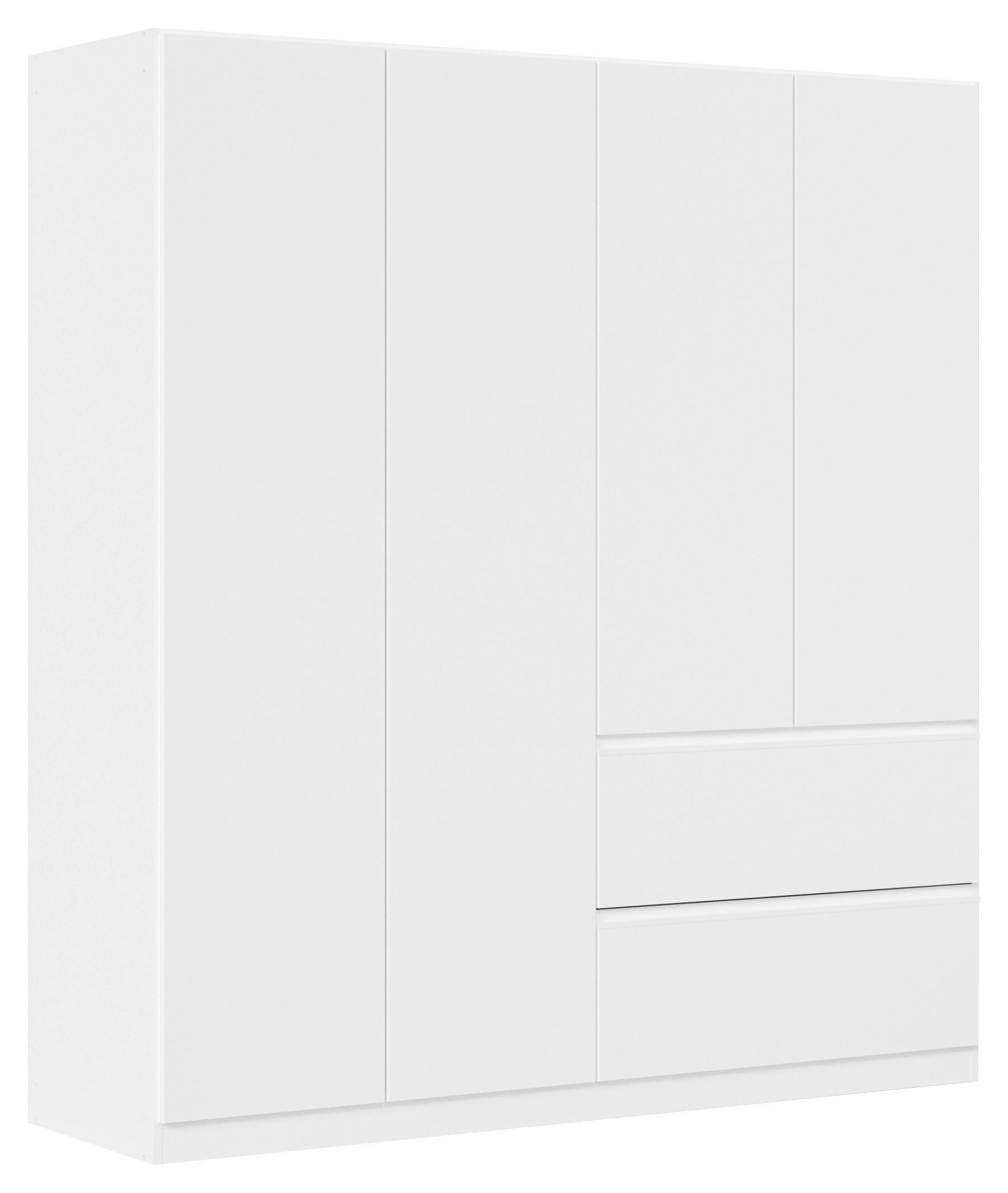DREHTÜRENSCHRANK Costa Weiß B: 181 cm