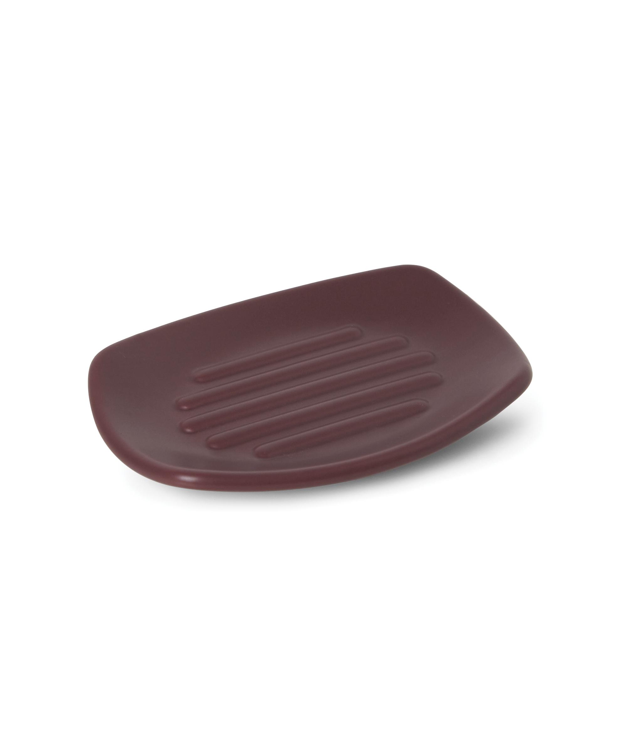 MÝDLENKA MELRINA -EXT- - vínově červená, Konvenční, keramika (13,5/9,7/1,9cm) - Modern Living