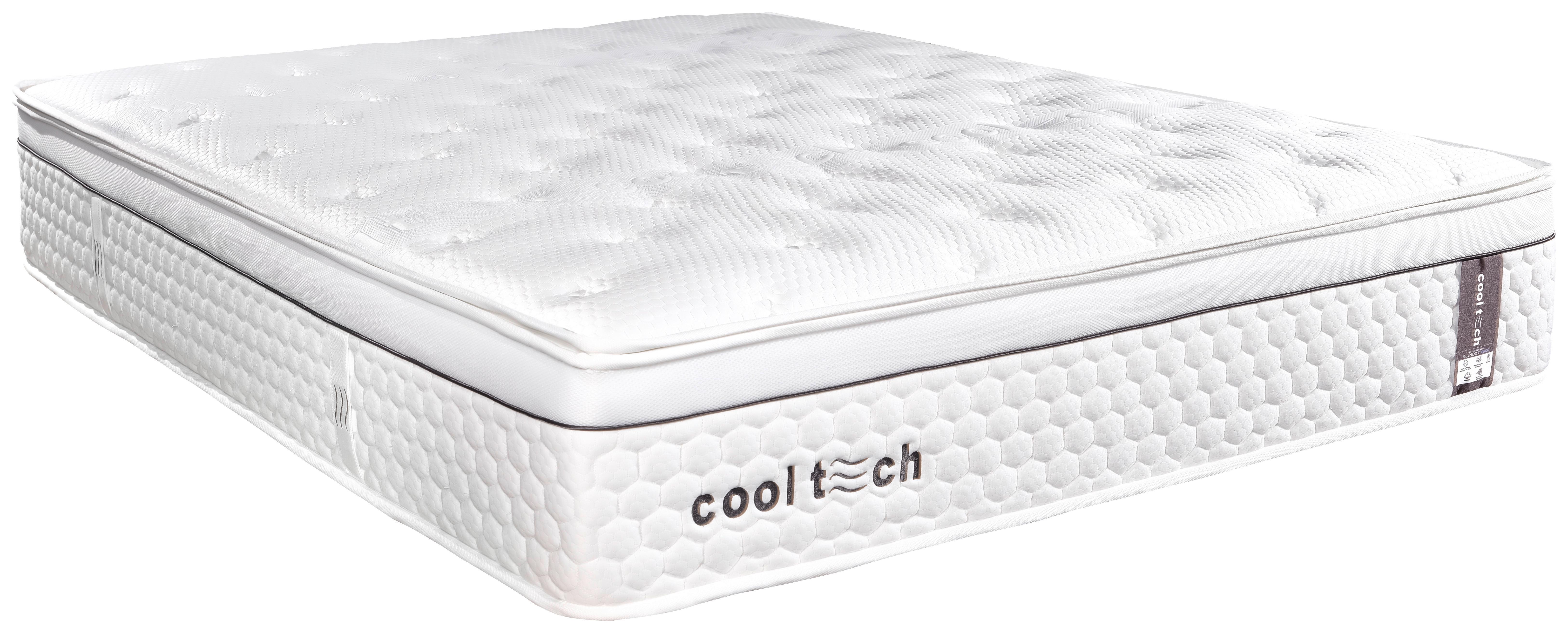 Taschenfederkernmatratze Cooltech-V2 140x200 Cm H3 - Weiß, Basics, Textil (140/200cm) - Livetastic