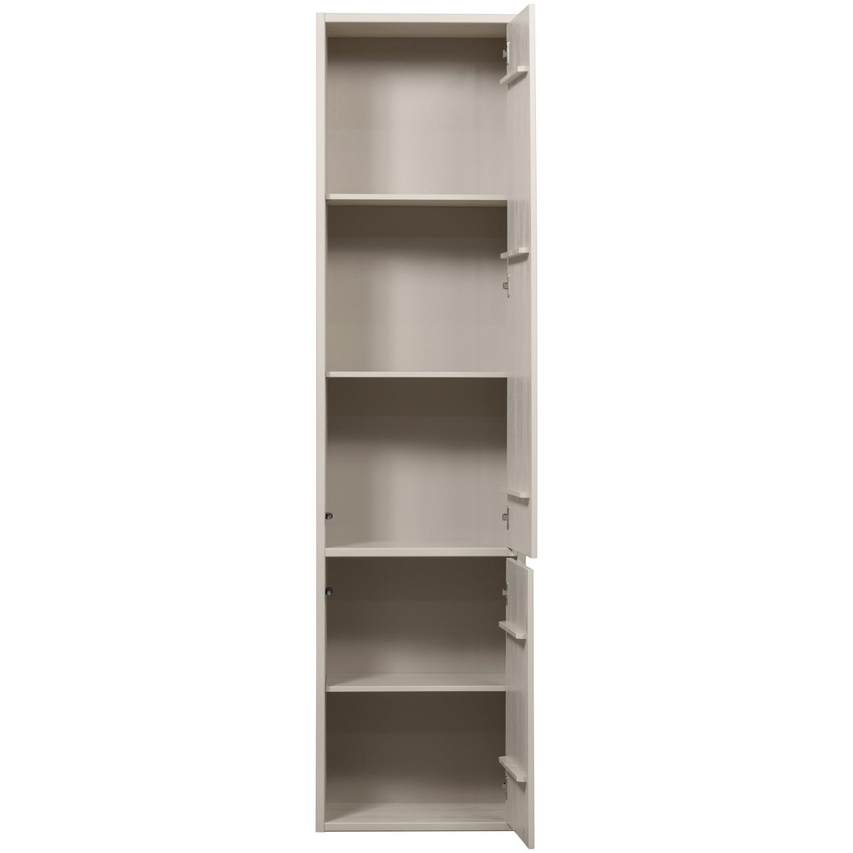 Mehrzweckschrank Meggy Grau B: 55 cm - Grau, Design, Holz (55/215/40cm) - Livetastic