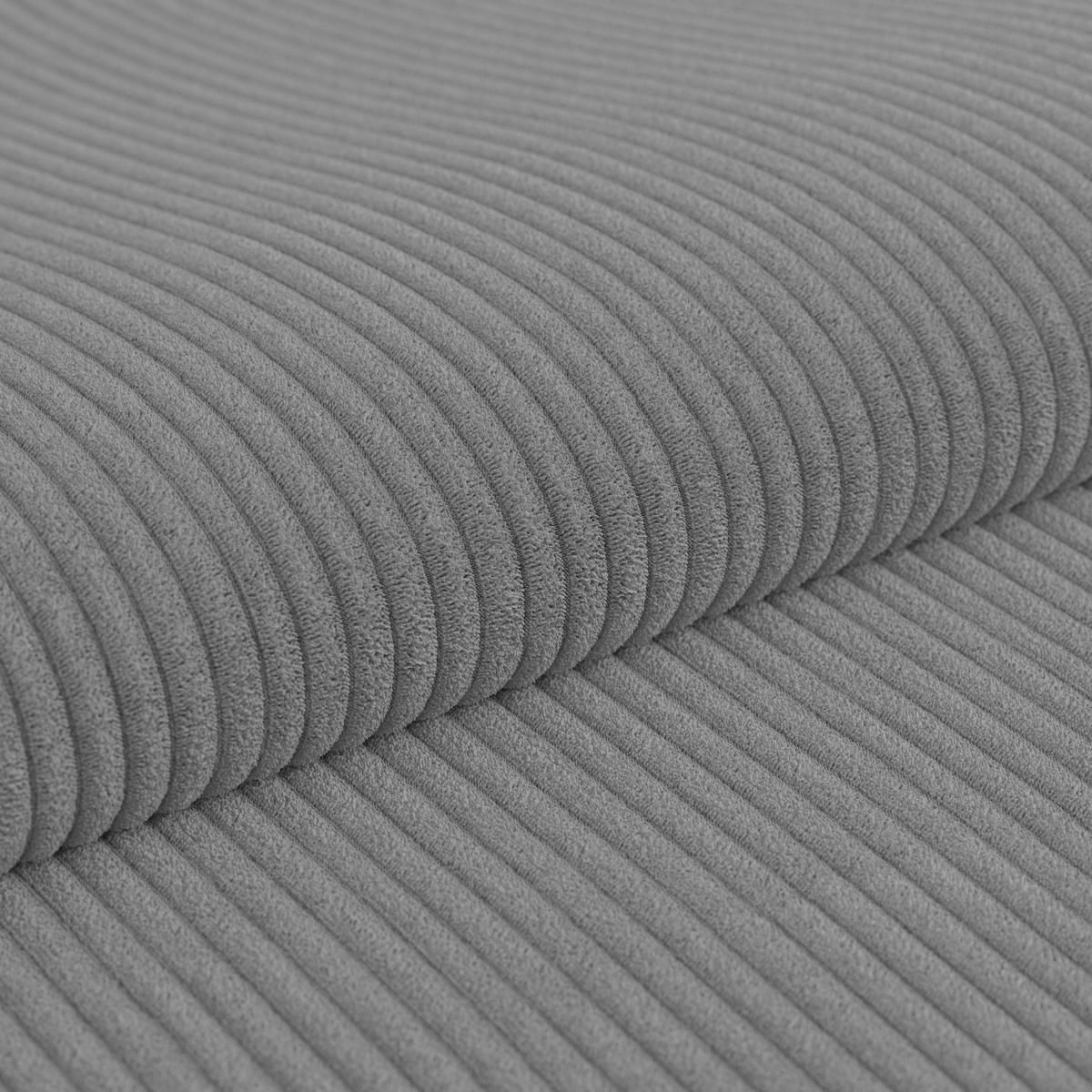 Rohová sedačka VENI, pravá, tmavosivý menčester - čierna/tmavosivá, Modern, textil (272/210cm) - Ondega