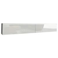 TV komoda biela VL - sivá/biela, Lifestyle, kompozitné drevo/plast (180/30/33cm) - P & B