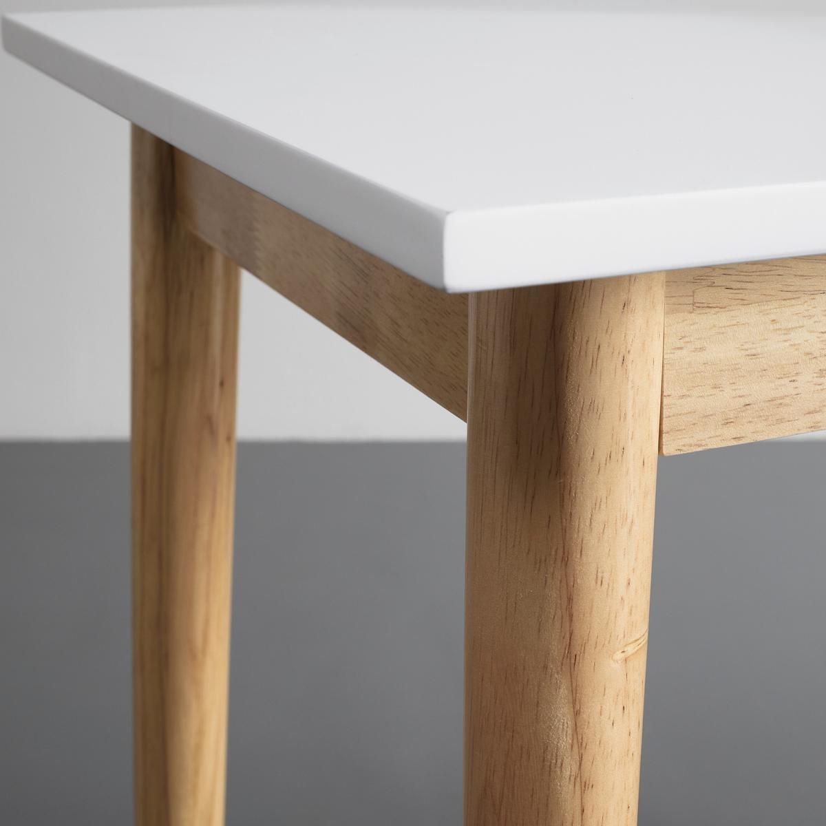 Psací stůl MELANIE bílá - bílá/přírodní barvy, Moderní, dřevo (106/48/77cm) - P & B