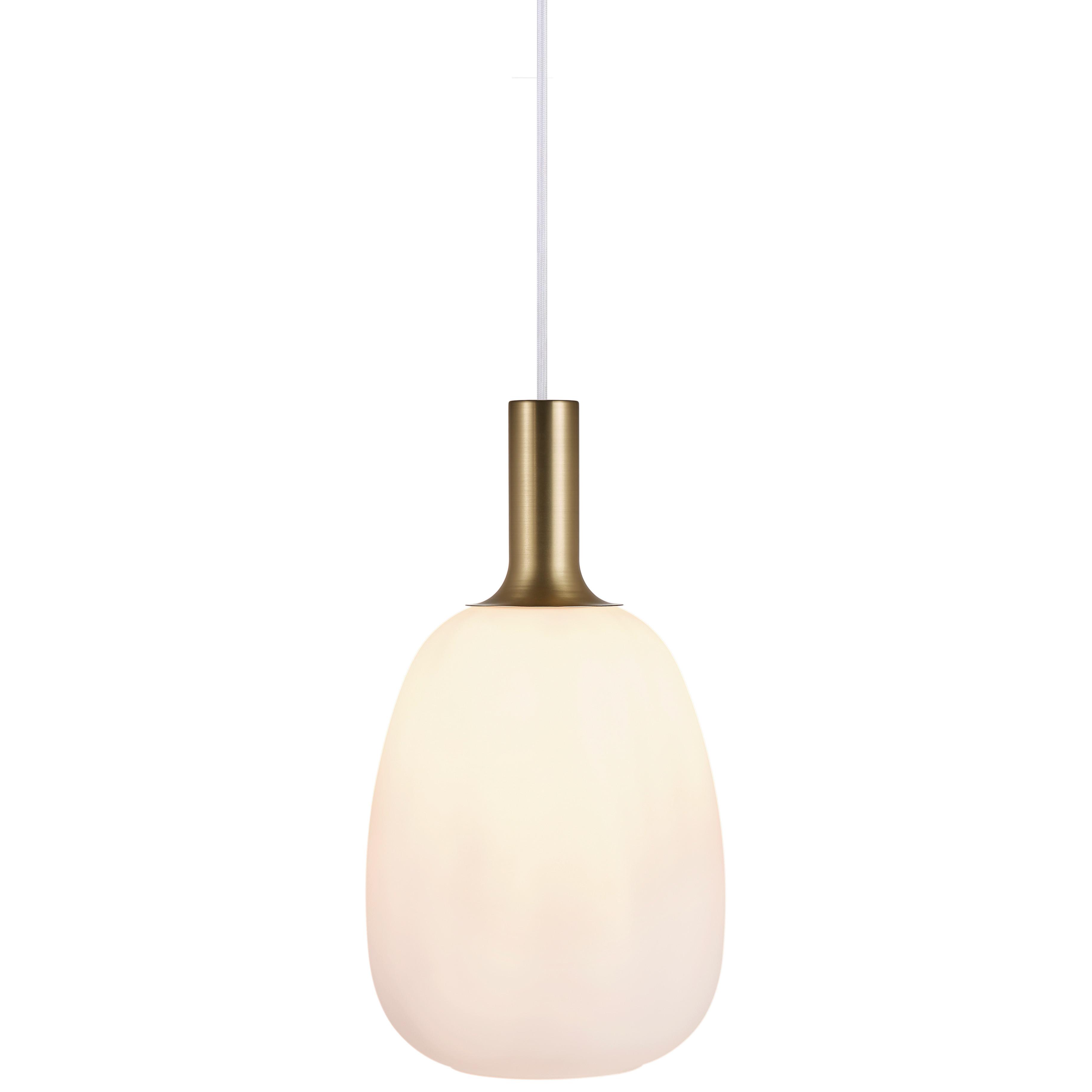 Hängeleuchte Alton Schwarz Messingfarben - Messingfarben/Schwarz, Basics, Glas/Metall (43/343cm) - Nordlux