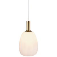 Hängeleuchte Alton Schwarz Messingfarben - Messingfarben/Schwarz, Basics, Glas/Metall (43/343cm) - Nordlux