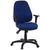 Bürostuhl Zenit Pro Blau/Schwarz Bis 120 Kg - Blau/Schwarz, Basics, Kunststoff/Textil (58/121/46cm) - MID.YOU