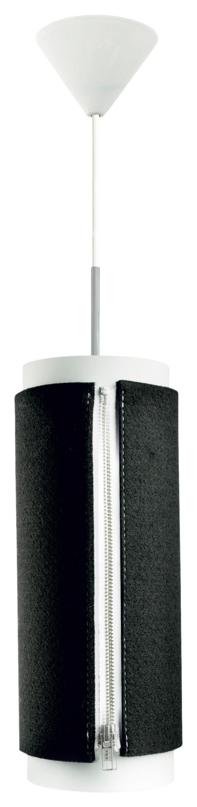 Hängeleuchte Zipstar 110 Medium Anthrazit B:15,5cm - Anthrazit, Basics, Kunststoff/Textil (15,5/15,5/40,6cm) - Kayoom