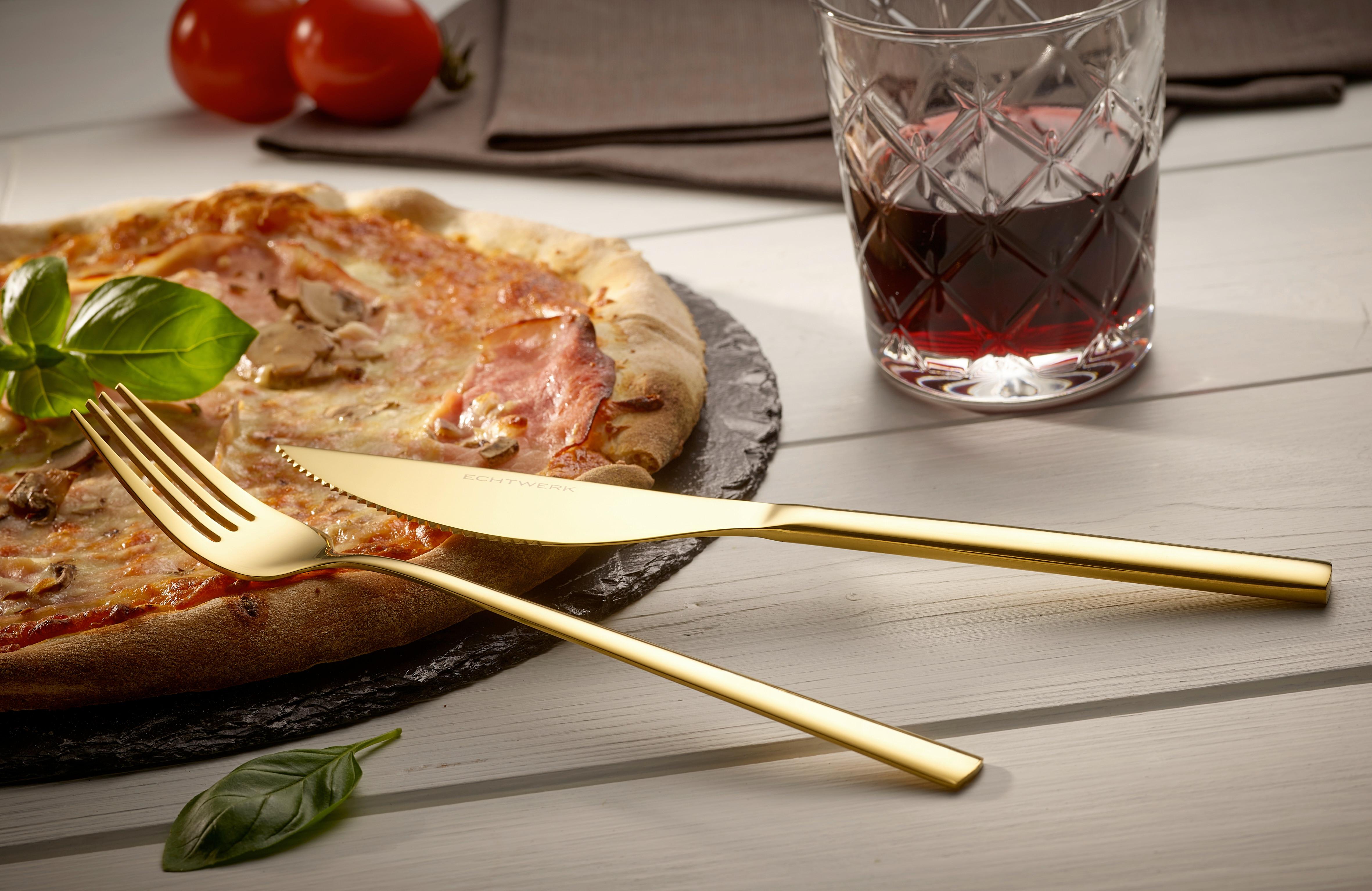 Pizzabesteck 4-Teilig Edelstahl für 2 Personen