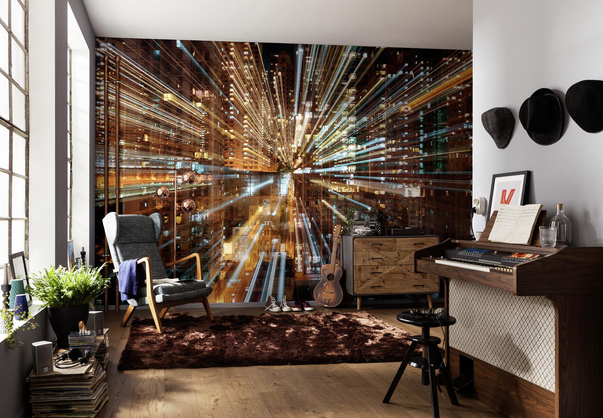 Vliestapete Fusion - Multicolor, Design, Papier (368/248cm)
