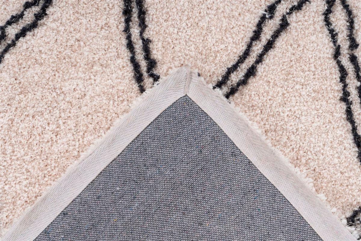 HOCHFLORTEPPICH Creme/Weiß - Creme, KONVENTIONELL, Textil (160/230cm) - Kayoom