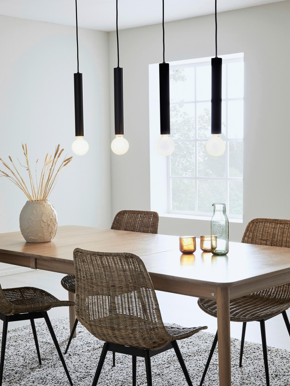 Hängeleuchte Sencillo Pendant 4l Black - Schwarz, Basics, Metall (108/35.5/5cm) - Markslöjd