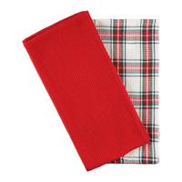 Konyharuha Szett Yule 2 Darabos - piros, Romantik / Landhaus, textil (50/70cm) - James Wood