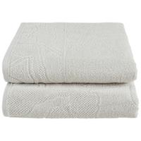 Duschtuchset Lucia 2er Pack - Silberfarben, ROMANTIK / LANDHAUS, Textil (70/130cm) - James Wood