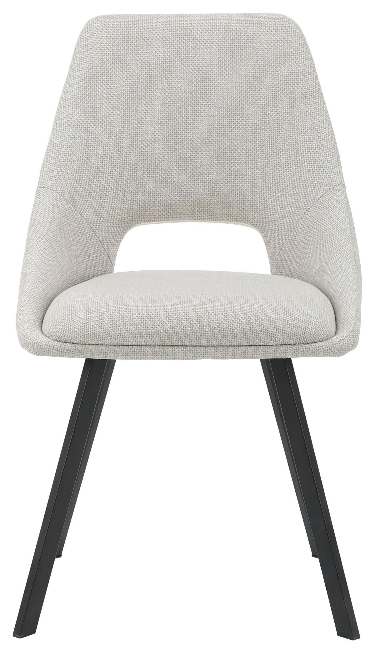 ŽIDLE ALISA - černá/béžová, Moderní, kov/textil (50/57/83cm) - Mömax
