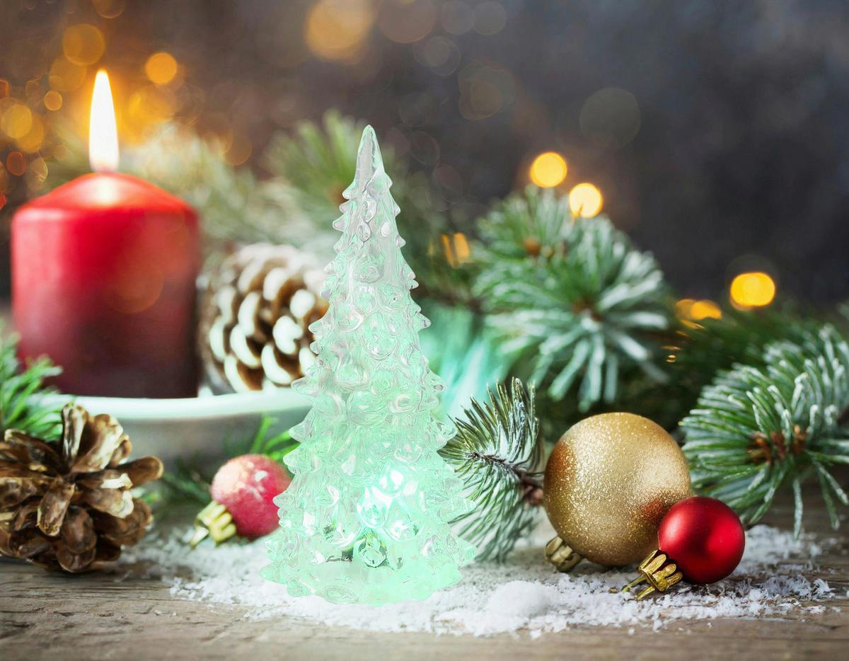 LED-Dekoleuchte 28103-24 Noella - Klar, Basics, Kunststoff (4,2/4,6/11,5cm) - Globo