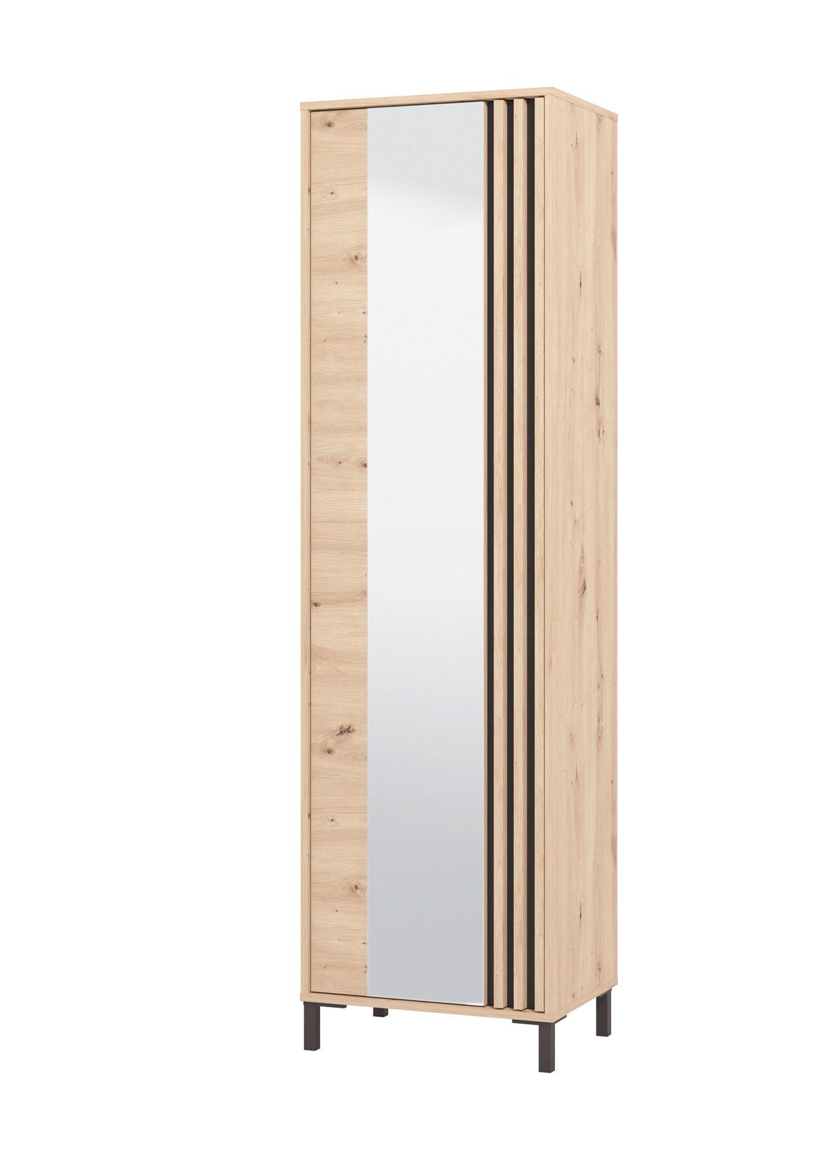 Előszobaszekrény Laval - Artisan tölgy, Modern, faalapú anyag (54,5/192,5/40cm)