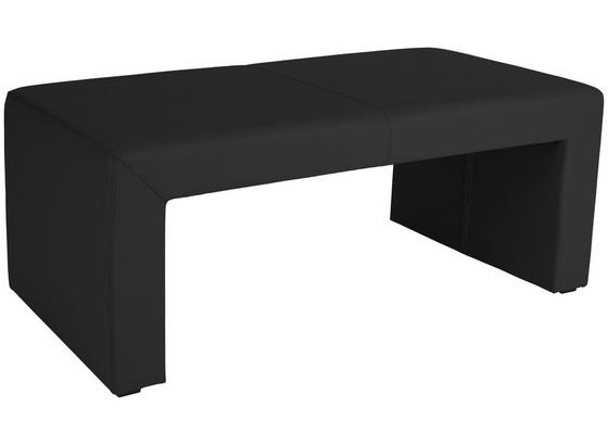Sitzbank Valun II B140 - Schwarz, KONVENTIONELL, Holz/Holzwerkstoff (140/49/48cm) Sitzbank Valun II B140 - Schwarz, KONVENTIONELL, Holz/Holzwerkstoff (140/49/48cm)