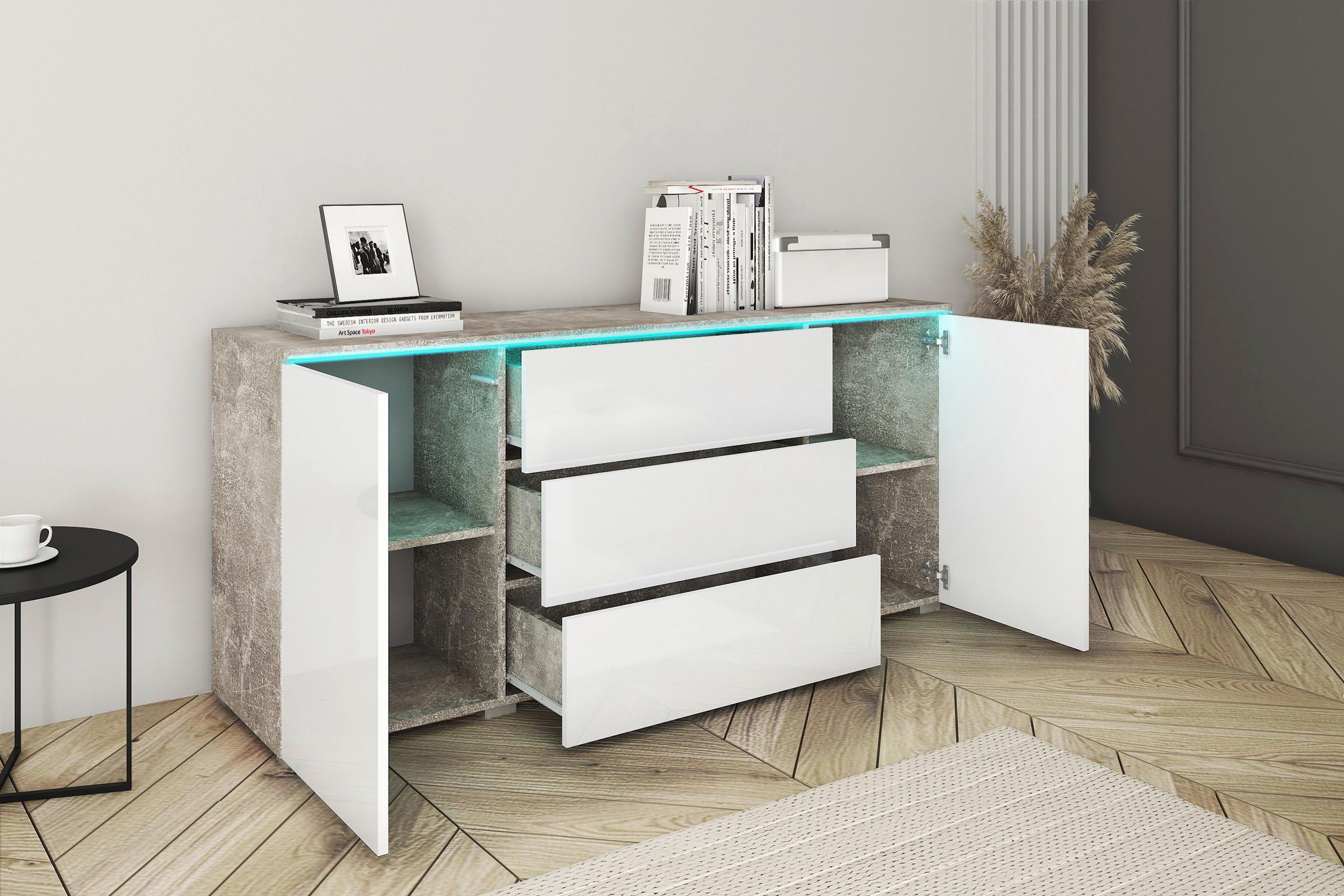 Sideboard in Weiß