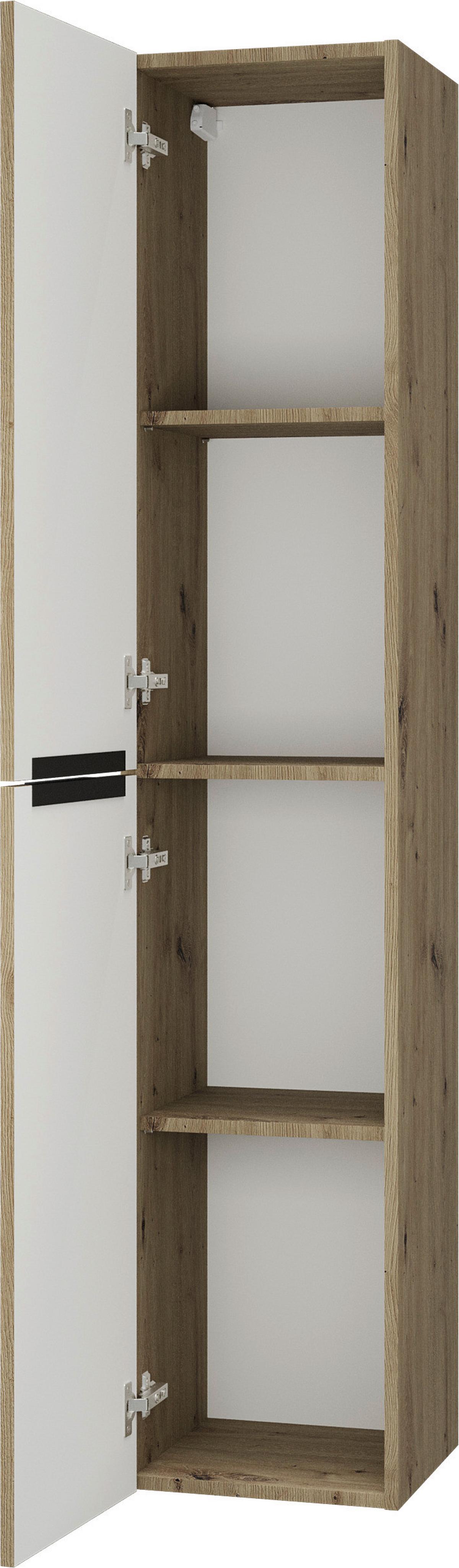 Hochschrank Sana Eiche Artisan Dekor B: 33 cm - Eiche Artisan, MODERN, Holzwerkstoff (33/166/33cm) - Stylife