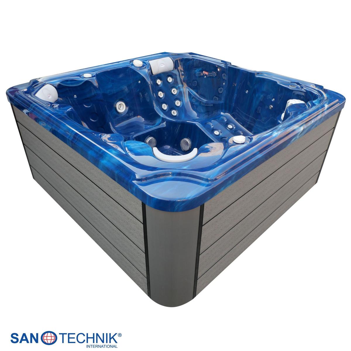 Whirlpool Kunststoff XXL1913 210x210x95 cm - Blau, Basics, Kunststoff (210/95/210cm)