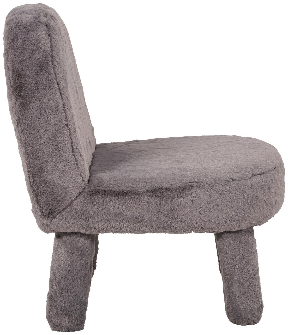 Dětská čalouněná židle CORTO potah šedý - šedá, Moderní, dřevo/textil (39/48/44cm) - Mömax