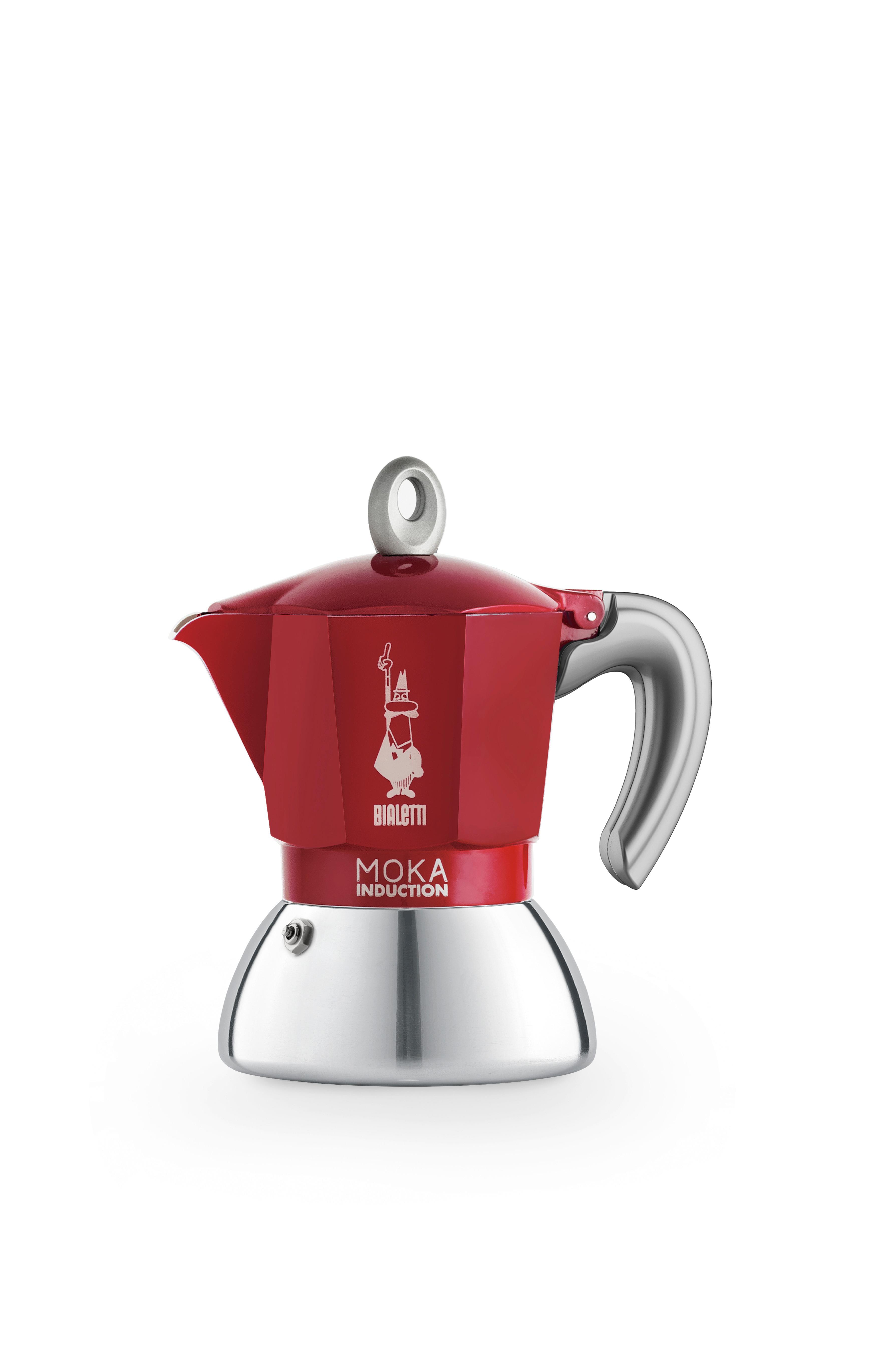 ESPRESSOKOCHER 12,5x10x16 cm - Rot, Basics, Kunststoff/Metall (12.5/10/16cm) - Bialetti