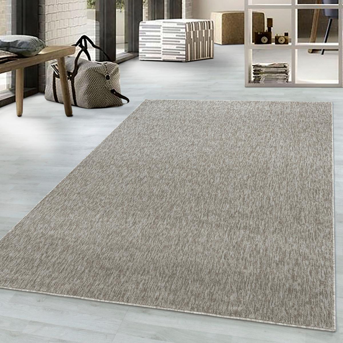 Webteppich Beige Naturfaser Nizza 160x230 cm - Beige, KONVENTIONELL, Textil (160/230cm)