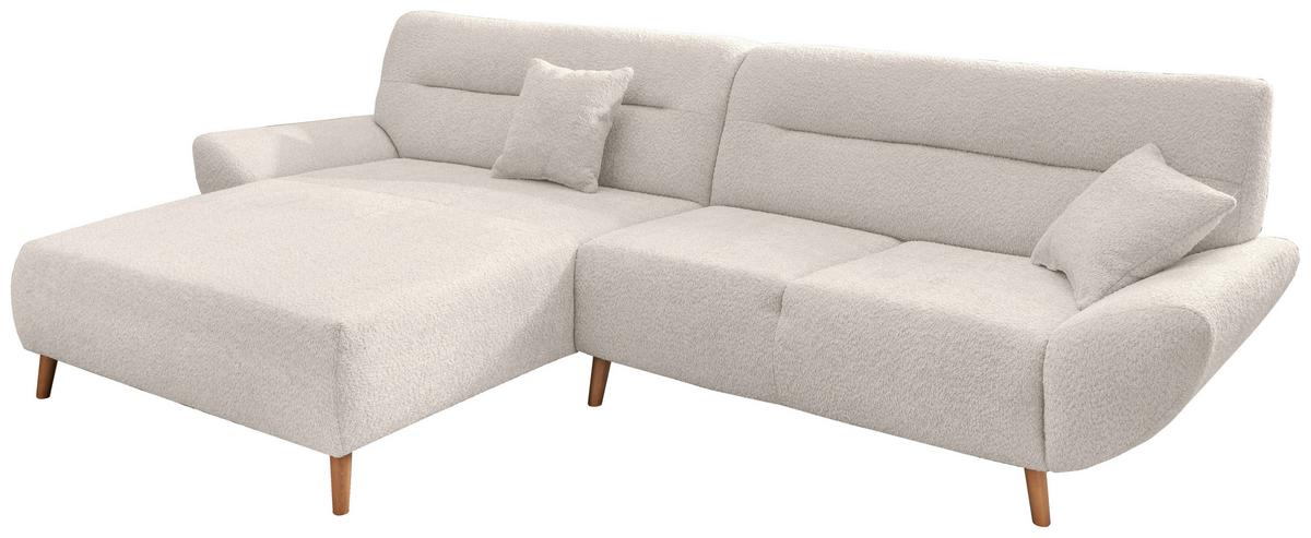 Ecksofa Drago, Weiß S: 166x290 cm - Wildeiche/Weiß, KONVENTIONELL, Textil (166/290cm) - MID.YOU