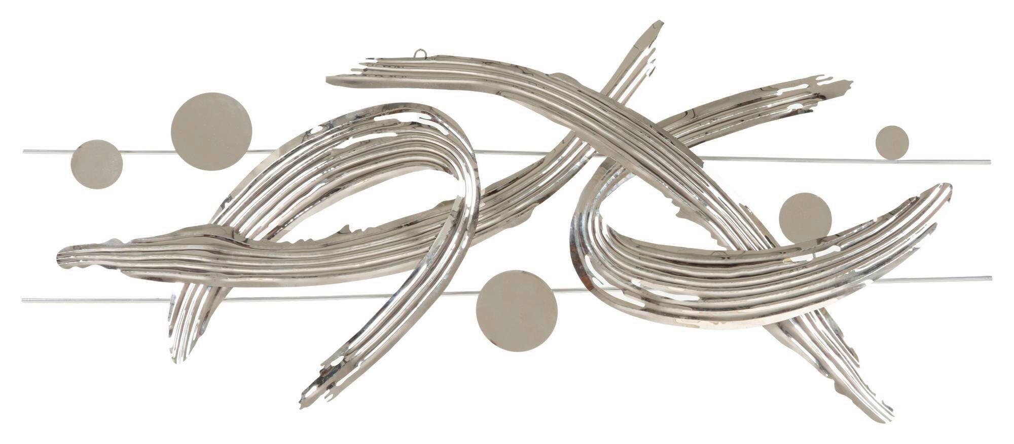 Wanddeko Mondrian Chromfarben B: 121 Cm - Chromfarben, Basics, Metall (121/52/5cm)