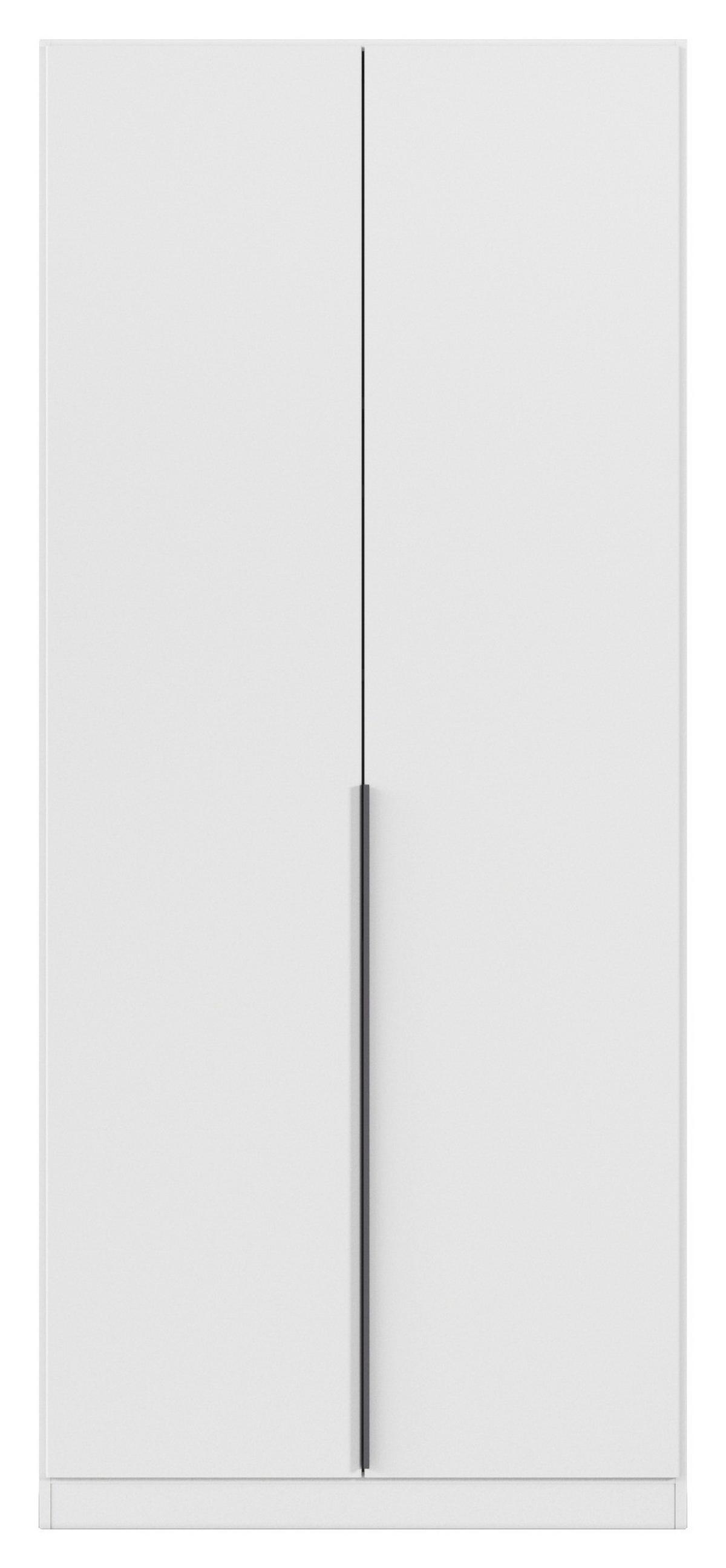 Drehtürenschrank Alabama Weiß B: 91 Cm - Weiß, MODERN, Holzwerkstoff (91/229/54cm) - Rauch Möbel