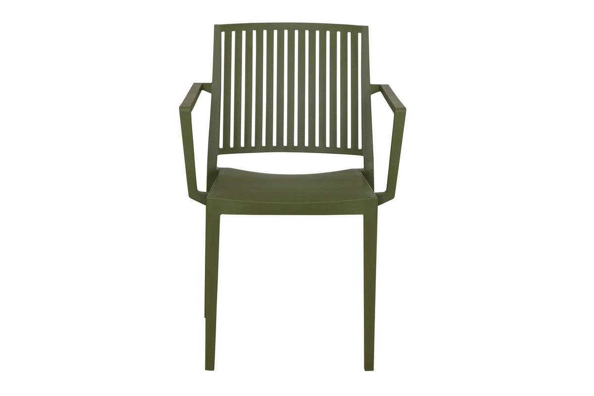 Gartengarnitur T20217 - Anthrazit/Grün, Basics, Holzwerkstoff/Kunststoff (90/80/160cm) - Siena Garden