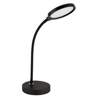 LED-TISCHLEUCHTE Opal, ca. 43x15x28 cm - Opal/Schwarz, Design, Kunststoff/Metall (43/15/28cm) - Globo