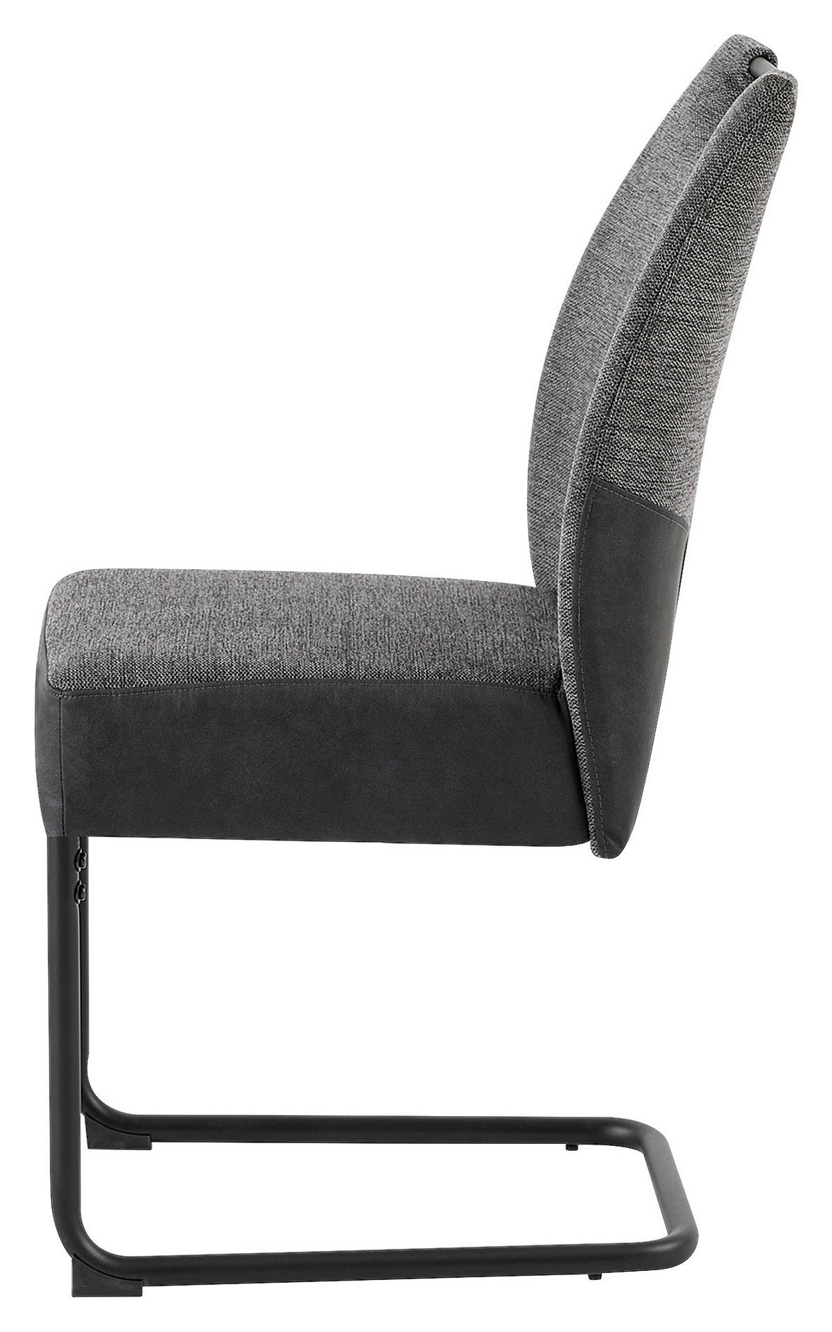 Stuhl-Set Peter - Anthrazit/Schwarz, MODERN, Metall (45/94/54cm) - Ambia Garden