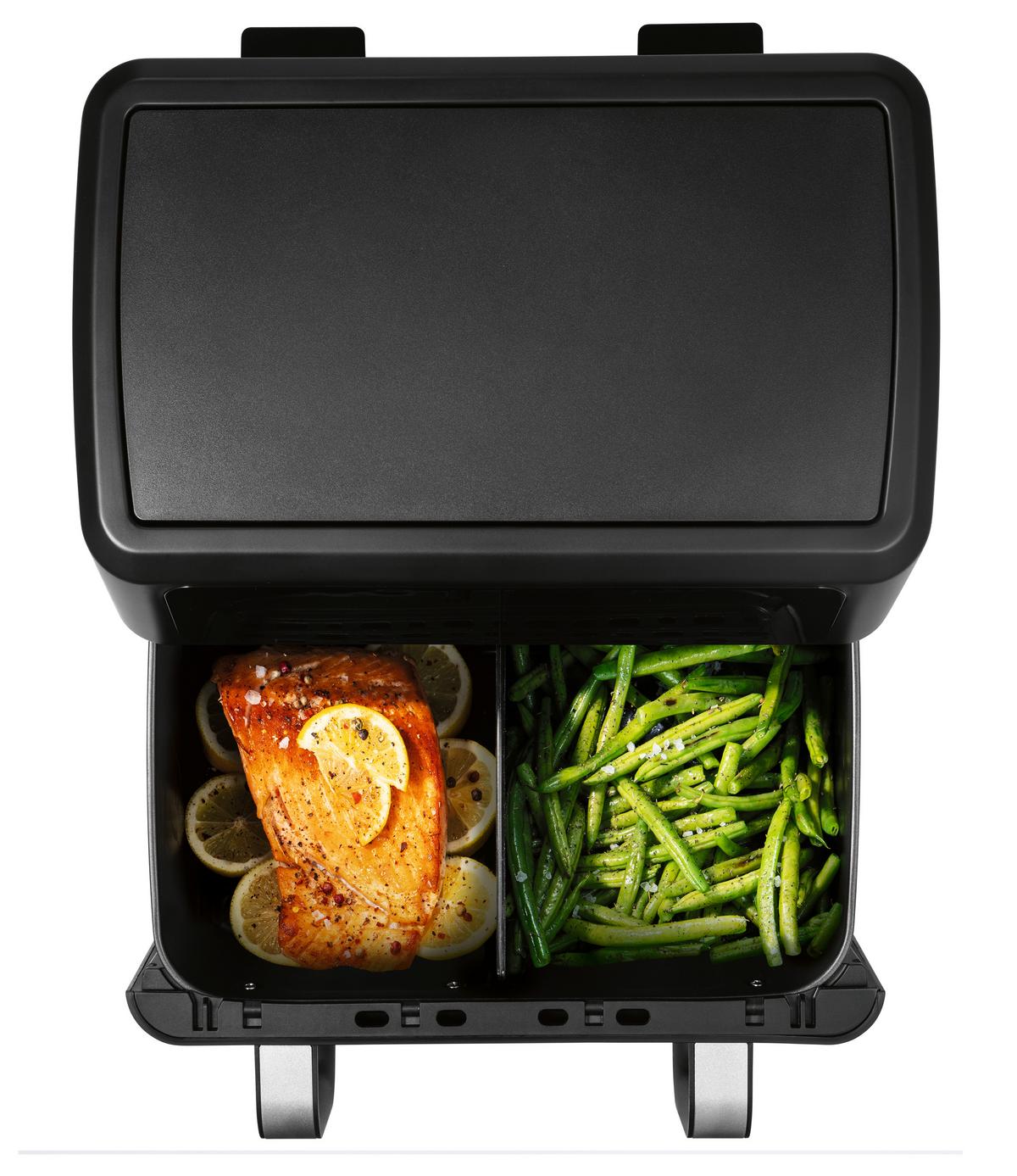 Heißluftfritteuse 16584 Gourmetmaxx - Edelstahlfarben/Schwarz, Basics, Kunststoff/Metall (40,5/35,4/29cm)