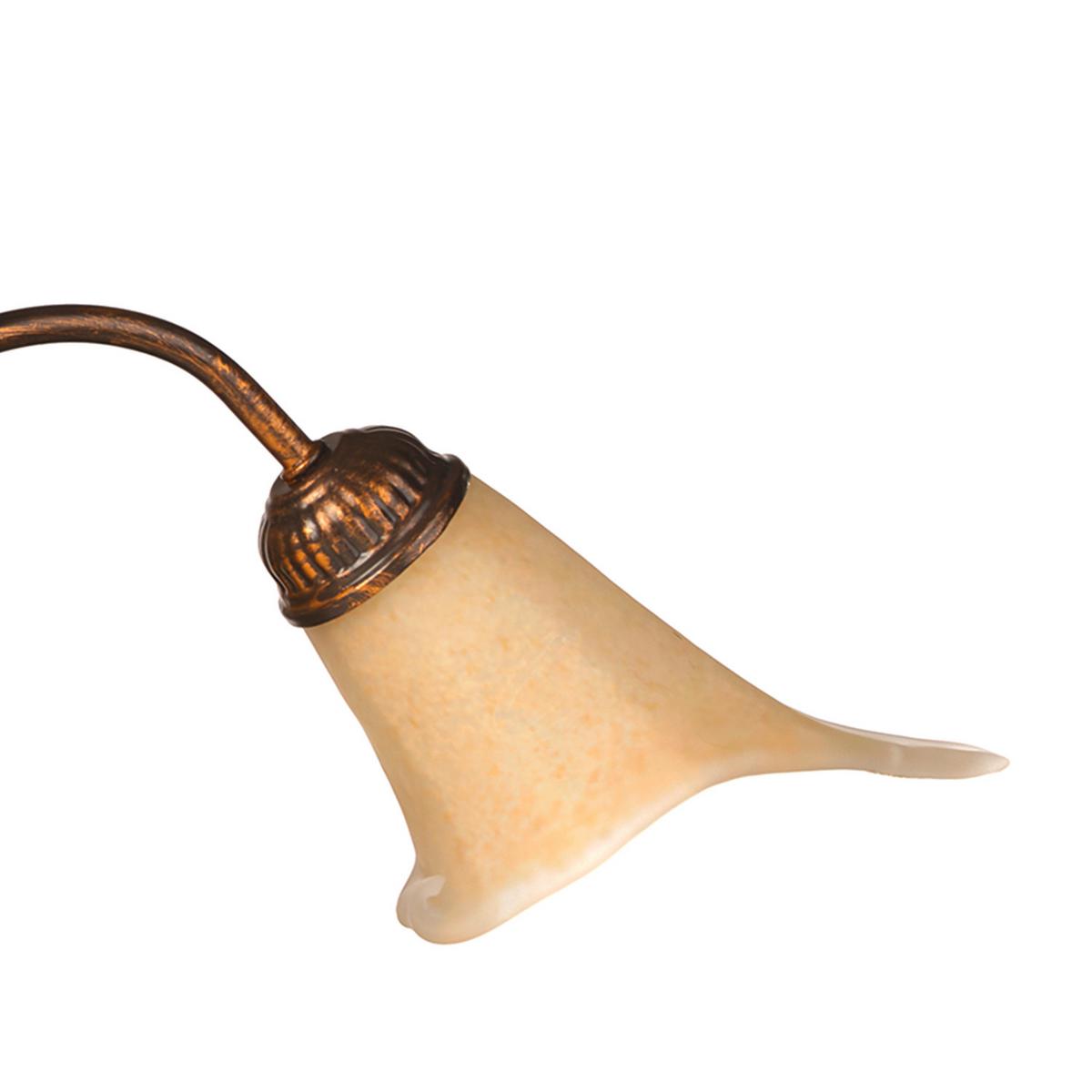 Kronleuchter 4230/3 - Bronzefarben, KONVENTIONELL, Glas/Metall (65/65/100cm)