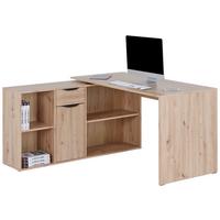 Schreibtisch Mx 195 - Eiche Artisan/Weiß, MODERN, Holzwerkstoff (136,8/74,2/135cm)