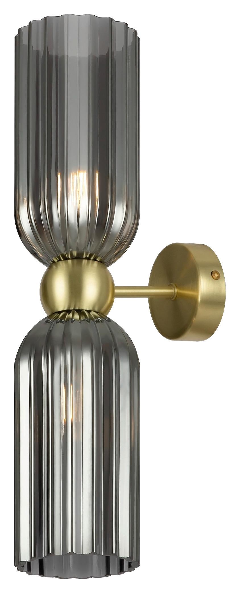 WANDLEUCHTE ANTIC - Goldfarben, Trend, Glas/Metall (18/43,5/10cm) - MAYTONI