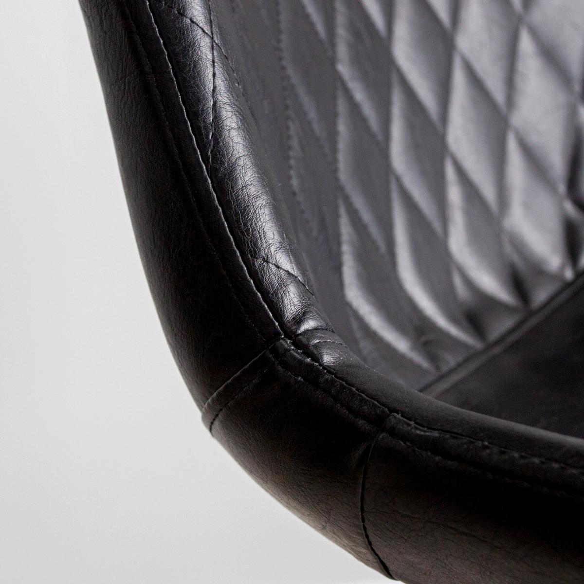 Barhocker-set Bowie Schwarz B: 50 Cm - Schwarz, KONVENTIONELL, Textil/Metall (50/102/55cm) - MID.YOU