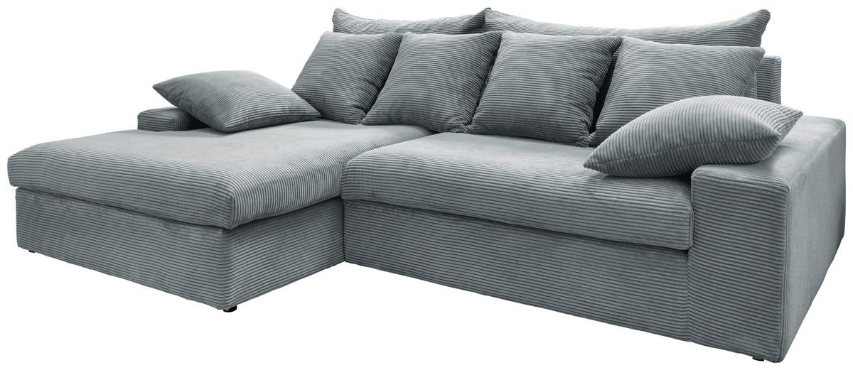Ecksofa Avellino Hellblau S: 200/278 Cm - Schwarz/Hellblau, MODERN, Textil (200/278cm) - Livetastic