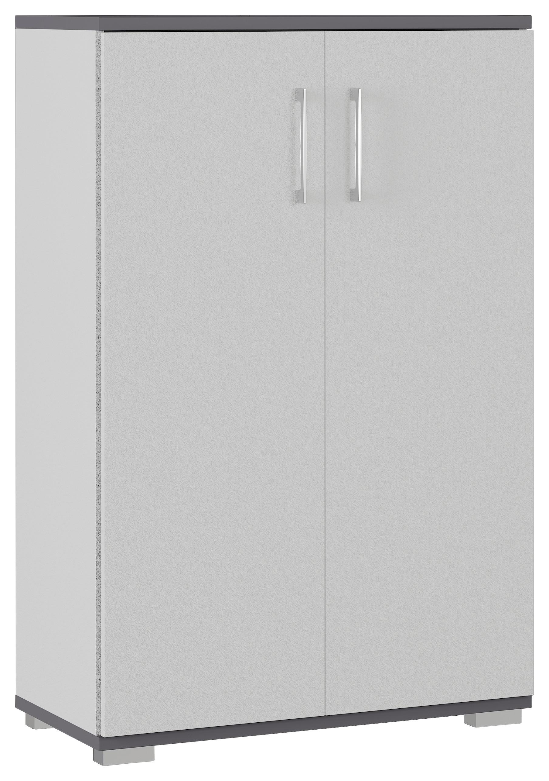 Aktenschrank Gw-Profi Graphitfarben/Grau B: 80 cm - Graphitfarben/Grau, KONVENTIONELL, Holzwerkstoff (80/123/40cm) - Germania