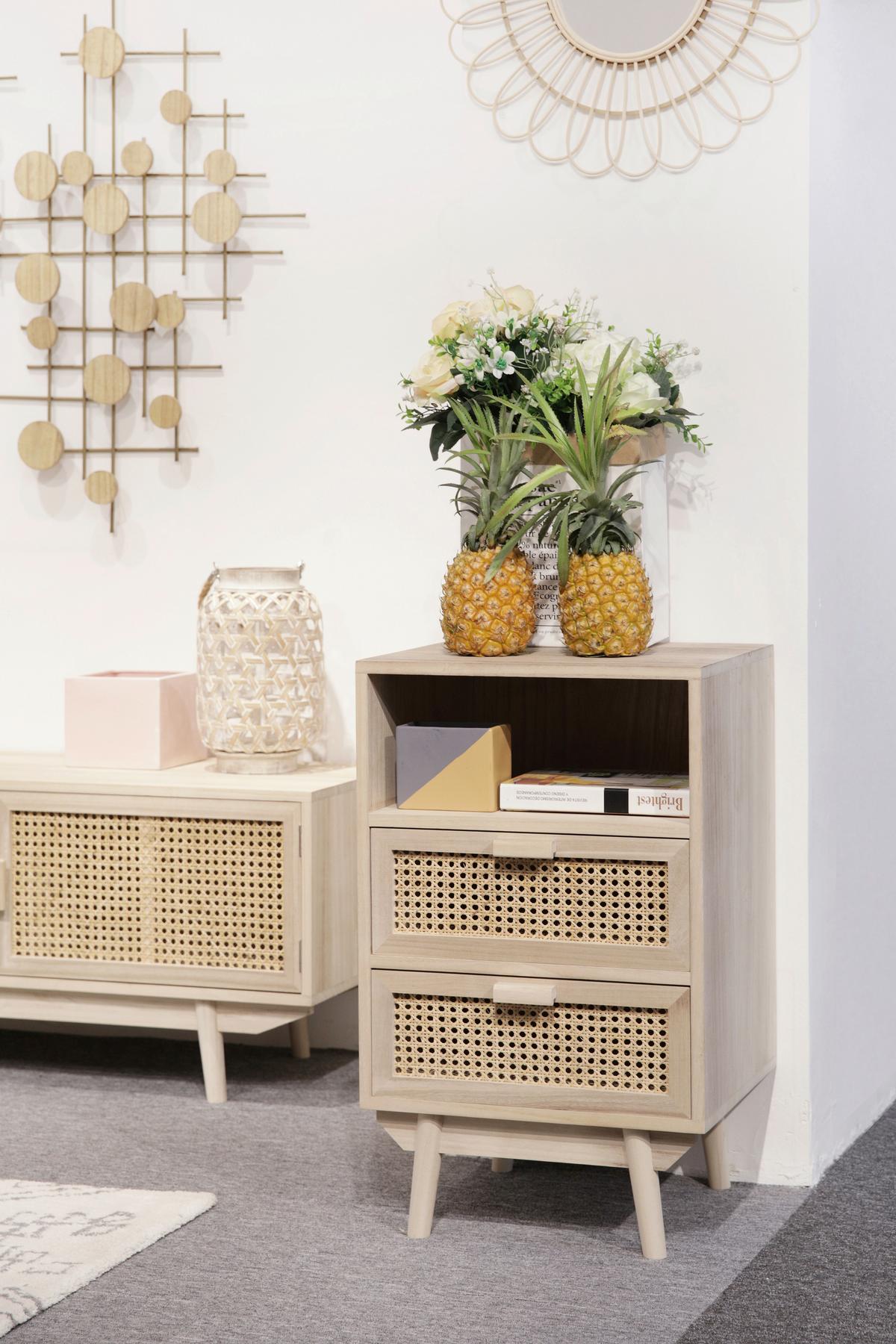 Kommode Naturfarben B: 42cm - Naturfarben, MODERN, Holz/Holzwerkstoff (42/68/36cm) - Livetastic