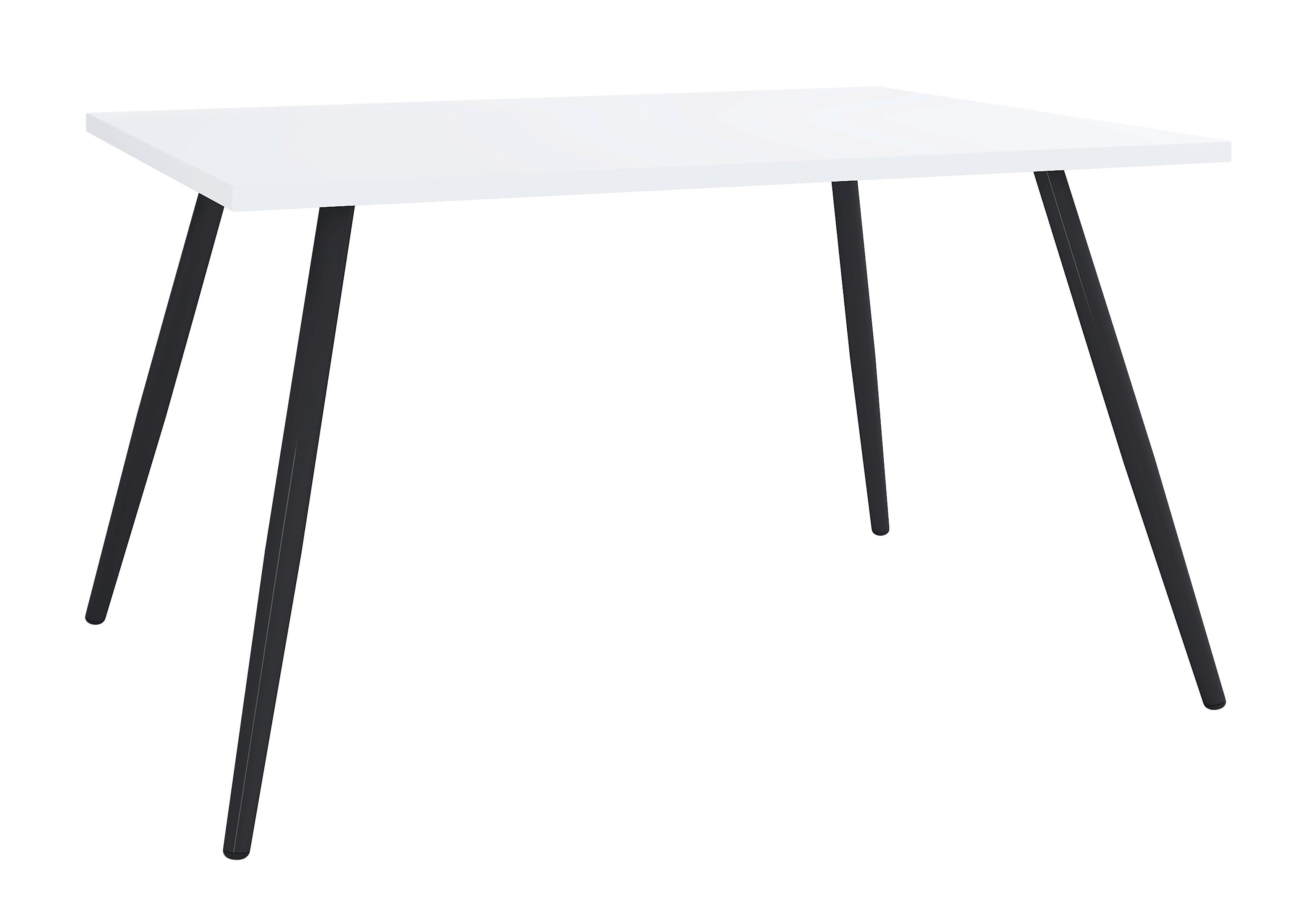 Schreibtisch Salia schwarz/Weiß, L: 110cm - Schwarz/Weiß, MODERN, Holzwerkstoff/Metall (110/80/70cm) - MID.YOU