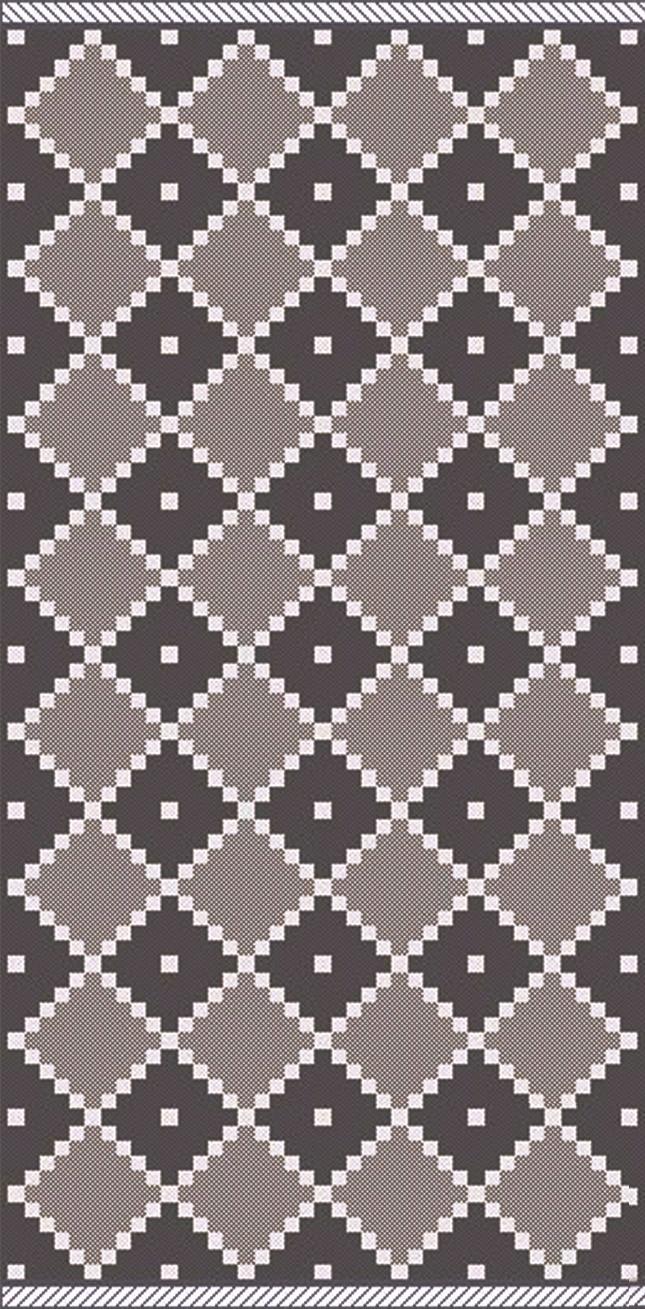 KOBEREC TKANÝ NA PLOCHO Phoenix 1, 80/150cm - šedá/antracitová, Moderní, textil (80/150cm) - Modern Living